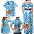 Personalised Fiji Day Family Matching Off Shoulder Maxi Dress and Hawaiian Shirt Fijian Map Hibiscus Tapa Pattern LT01