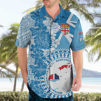 Personalised Fiji Day Hawaiian Shirt Fijian Map Hibiscus Tapa Pattern LT01