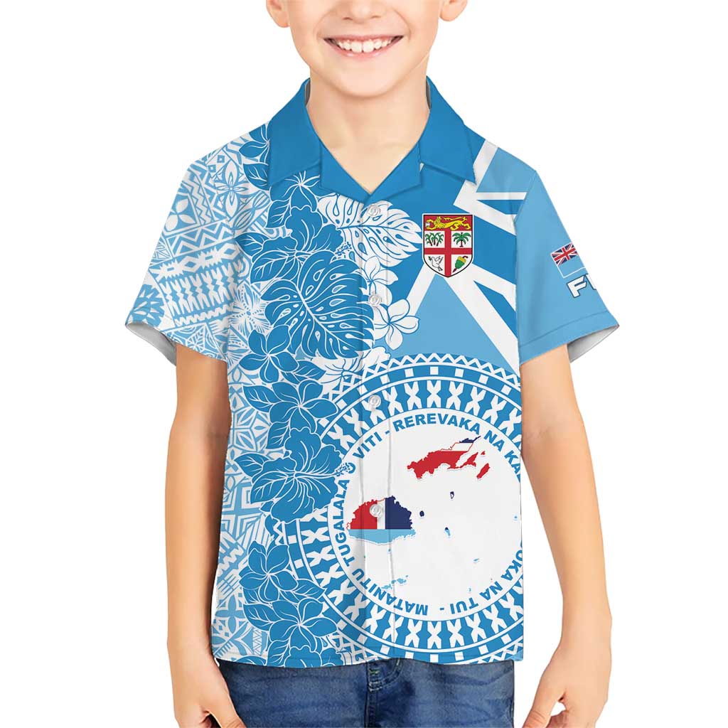 Personalised Fiji Day Hawaiian Shirt Fijian Map Hibiscus Tapa Pattern LT01