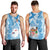 Personalised Fiji Day Men Tank Top Fijian Map Hibiscus Tapa Pattern LT01