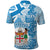 Personalised Fiji Day Polo Shirt Fijian Map Hibiscus Tapa Pattern LT01