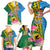 Personalised Malampa Fiji Day Family Matching Short Sleeve Bodycon Dress and Hawaiian Shirt Tropical Tapa Pattern