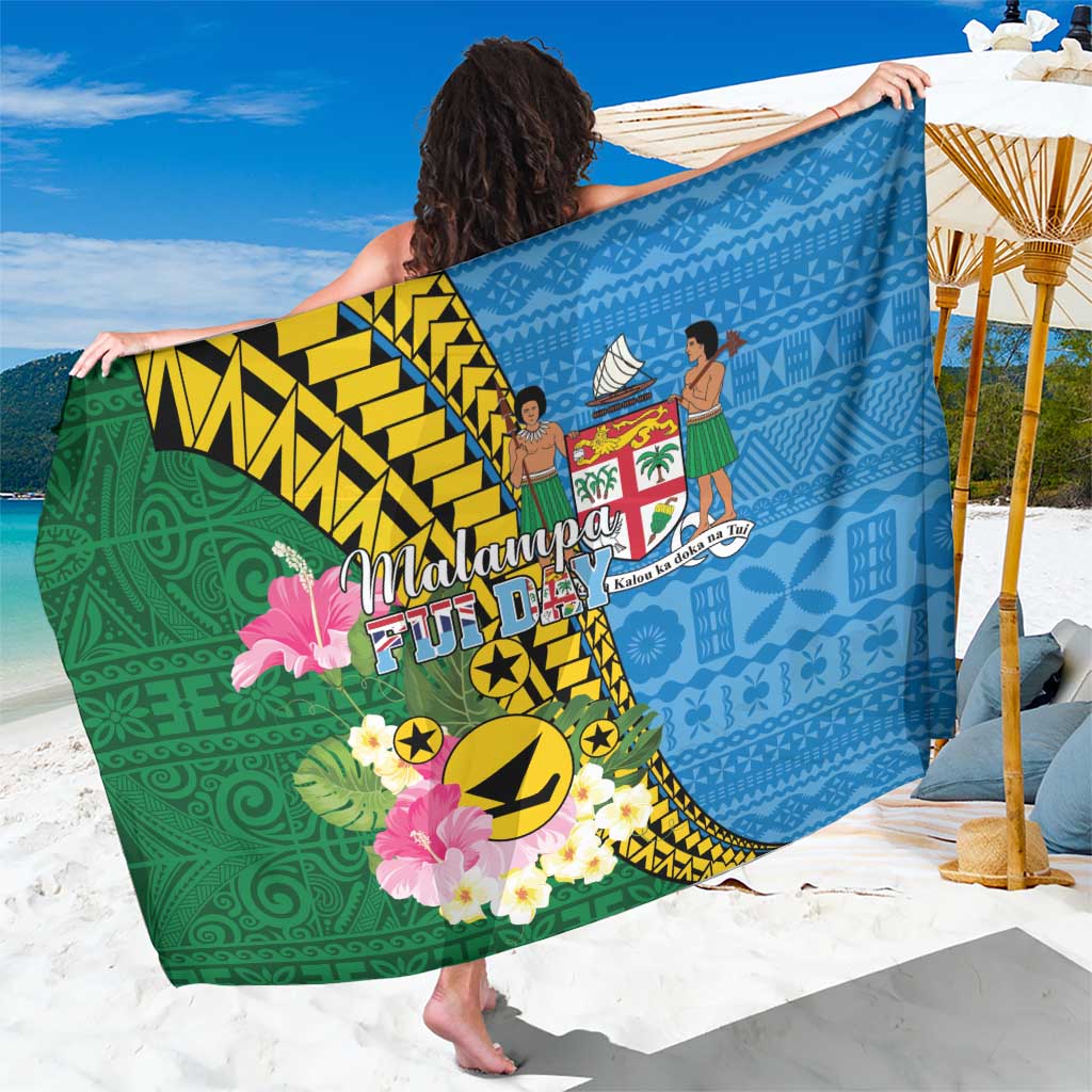 Malampa Fiji Day Sarong Tropical Tapa Pattern