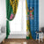 Malampa Fiji Day Window Curtain Tropical Tapa Pattern