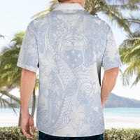 Samoa White Sunday Hawaiian Shirt Plumeria Floral