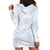 Samoa White Sunday Hoodie Dress Plumeria Floral