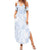 Samoa White Sunday Summer Maxi Dress Plumeria Floral