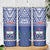 Samoa Rugby Skinny Tumbler Manu Samoa Polynesian Tatoo Pattern