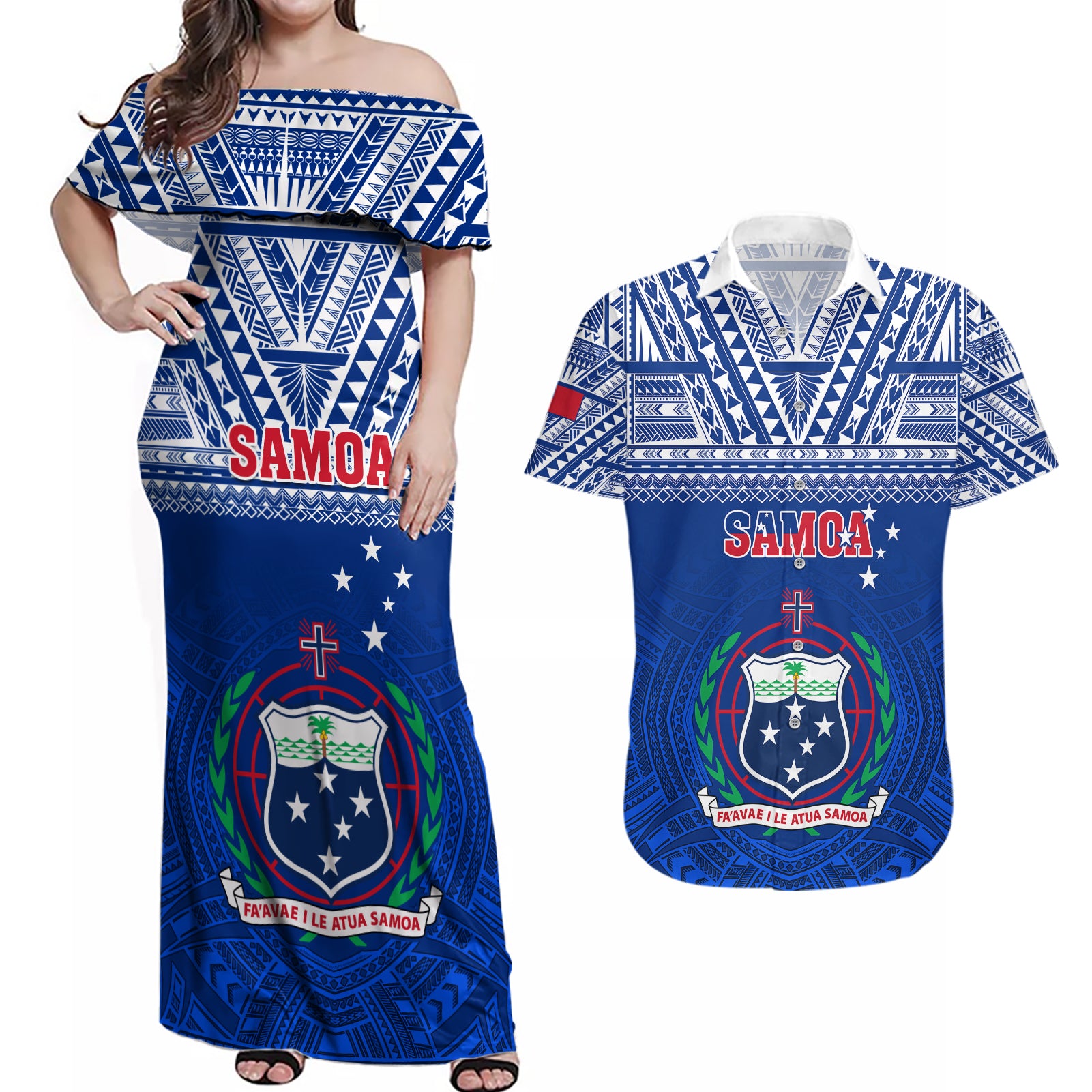 custom-samoa-rugby-couples-matching-off-shoulder-maxi-dress-and-hawaiian-shirt-manu-samoa-polynesian-tatoo-pattern