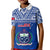 Custom Samoa Rugby Kid Polo Shirt Manu Samoa Polynesian Tatoo Pattern LT01 Kid Blue - Polynesian Pride