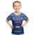 Custom Samoa Rugby Kid T Shirt Manu Samoa Polynesian Tatoo Pattern LT01 Blue - Polynesian Pride