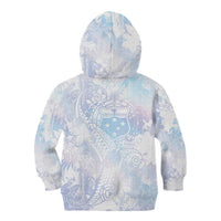 Samoa White Sunday Kid Hoodie Sweet Pastel Plumeria Floral