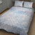 Samoa White Sunday Quilt Bed Set Sweet Pastel Plumeria Floral