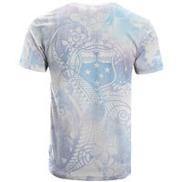 Samoa White Sunday T Shirt Sweet Pastel Plumeria Floral