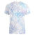 Samoa White Sunday Women V-Neck T-Shirt Sweet Pastel Plumeria Floral