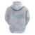 Samoa White Sunday Zip Hoodie Sweet Pastel Plumeria Floral