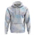 Samoa White Sunday Zip Hoodie Sweet Pastel Plumeria Floral