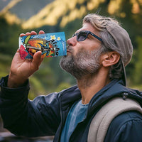 Personalized Aloha Hawaii Skeleton Surfing 4 in 1 Can Cooler Tumbler Tribal Shark Plumeria