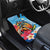 Personalized Aloha Hawaii Skeleton Surfing Car Mats Tribal Shark Plumeria