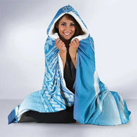 Personalized Aloha Hawaii Skeleton Surfing Hooded Blanket Tribal Shark Plumeria LT01 - Polynesian Pride