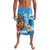 Personalized Aloha Hawaii Skeleton Surfing Lavalava Tribal Shark Plumeria