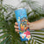 Personalized Aloha Hawaii Skeleton Surfing Skinny Tumbler Tribal Shark Plumeria