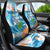 Personalized Hawaii Hula Girl Skeleton Dancing Car Seat Cover Hibiscus Tribal Shark