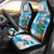 Personalized Hawaii Hula Girl Skeleton Dancing Car Seat Cover Hibiscus Tribal Shark