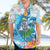 Personalized Hawaii Hula Girl Skeleton Dancing Hawaiian Shirt Hibiscus Tribal Shark