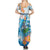 Personalized Hawaii Hula Girl Skeleton Dancing Summer Maxi Dress Hibiscus Tribal Shark