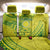 Kia Orana Cook Islands Back Car Seat Cover Turtle Yellow Green Polynesian Pattern LT01