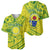 Kia Orana Cook Islands Baseball Jersey Turtle Yellow Green Polynesian Pattern LT01 - Polynesian Pride