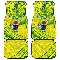 Kia Orana Cook Islands Car Mats Turtle Yellow Green Polynesian Pattern LT01 Green - Polynesian Pride