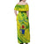 Kia Orana Cook Islands Family Matching Off Shoulder Maxi Dress and Hawaiian Shirt Turtle Yellow Green Polynesian Pattern LT01 - Polynesian Pride