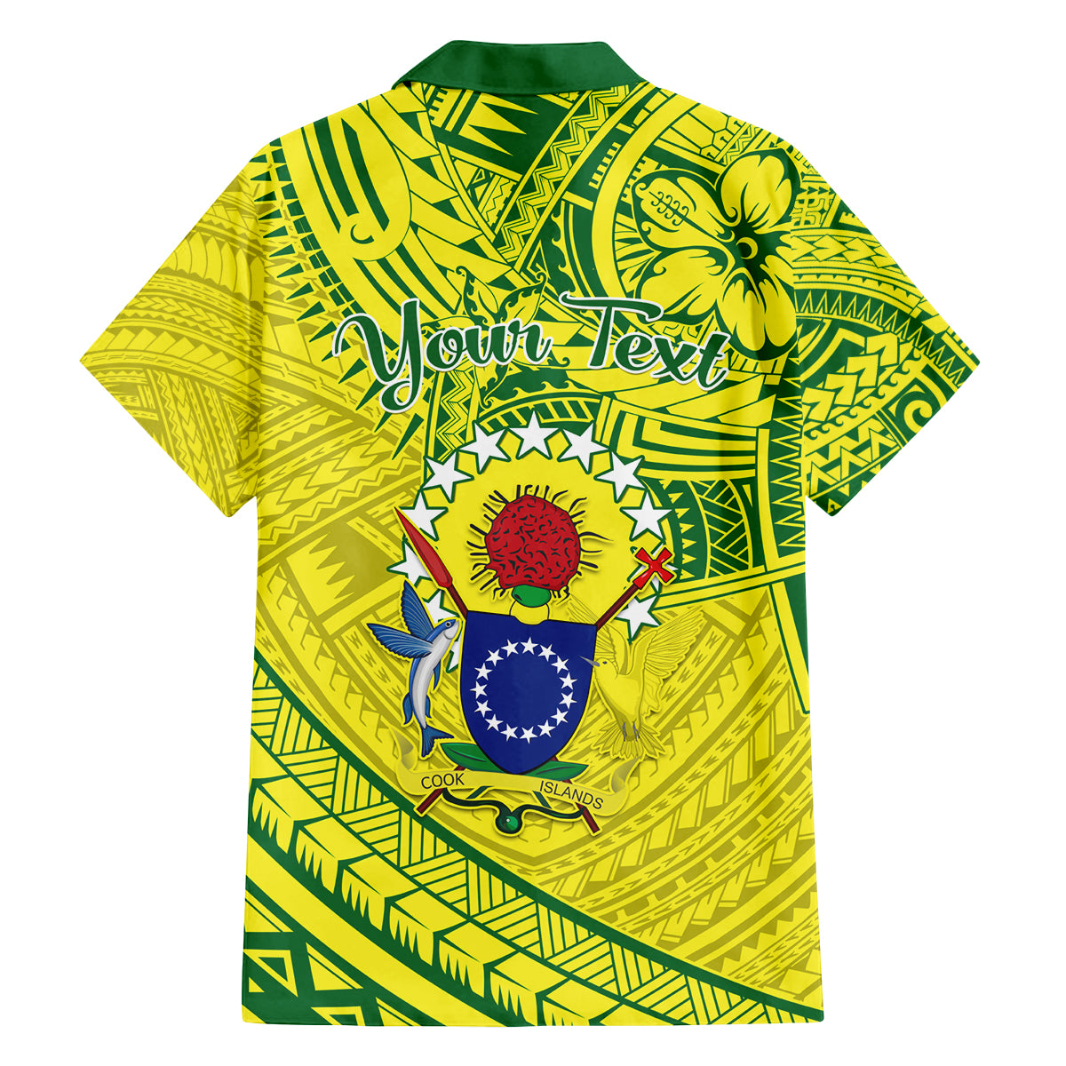 Kia Orana Cook Islands Family Matching Off Shoulder Short Dress and Hawaiian Shirt Turtle Yellow Green Polynesian Pattern LT01 - Polynesian Pride