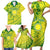 Kia Orana Cook Islands Family Matching Short Sleeve Bodycon Dress and Hawaiian Shirt Turtle Yellow Green Polynesian Pattern LT01 - Polynesian Pride