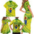 Kia Orana Cook Islands Family Matching Short Sleeve Bodycon Dress and Hawaiian Shirt Turtle Yellow Green Polynesian Pattern LT01 - Polynesian Pride