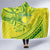 Kia Orana Cook Islands Hooded Blanket Turtle Yellow Green Polynesian Pattern LT01 - Polynesian Pride