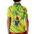 Kia Orana Cook Islands Kid Polo Shirt Turtle Yellow Green Polynesian Pattern LT01 - Polynesian Pride