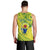 Kia Orana Cook Islands Men Tank Top Turtle Yellow Green Polynesian Pattern LT01 - Polynesian Pride