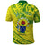 Kia Orana Cook Islands Polo Shirt Turtle Yellow Green Polynesian Pattern LT01 - Polynesian Pride