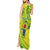 Kia Orana Cook Islands Tank Maxi Dress Turtle Yellow Green Polynesian Pattern LT01 - Polynesian Pride