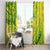 Kia Orana Cook Islands Window Curtain Turtle Yellow Green Polynesian Pattern LT01 - Polynesian Pride