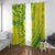 Kia Orana Cook Islands Window Curtain Turtle Yellow Green Polynesian Pattern LT01 With Grommets Green - Polynesian Pride