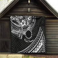 Kia Orana Cook Islands Quilt Circle Stars With Floral White Pattern LT01 - Polynesian Pride