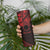 Kia Orana Cook Islands Skinny Tumbler Circle Stars With Floral Red Pattern