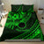 Kia Orana Cook Islands Bedding Set Circle Stars With Floral Green Pattern LT01 - Polynesian Pride