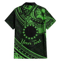 Kia Orana Cook Islands Hawaiian Shirt Circle Stars With Floral Green Pattern LT01 - Polynesian Pride