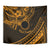 Kia Orana Cook Islands Tapestry Circle Stars With Floral Gold Pattern LT01 - Polynesian Pride