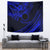 Kia Orana Cook Islands Tapestry Circle Stars With Floral Navy Blue Pattern LT01 - Polynesian Pride